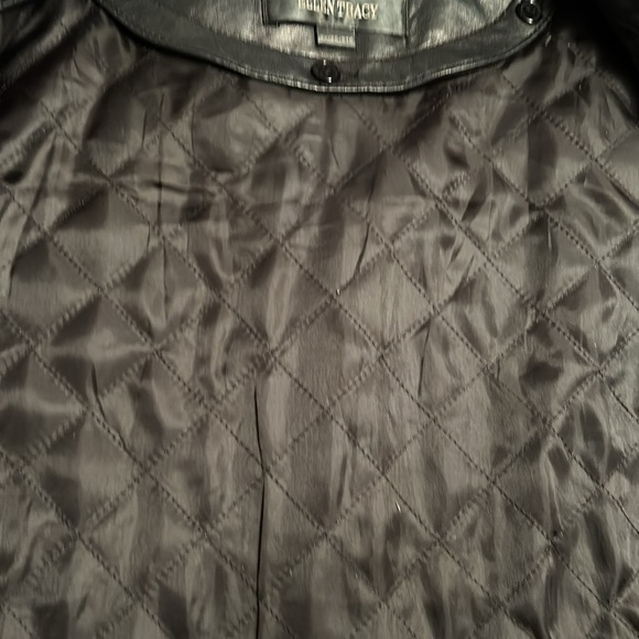 Ellen Tracy Black Lamb Leather Coat - Picture 5 of 5